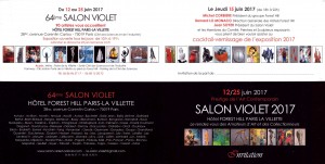 2017 - CARTON INVITATION SALON VIOLET